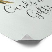 Poster Enseigne Cartes et Cadeaux Fleuris Peints (Coin)