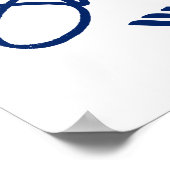 Poster Enseigne Chic Lettrée à la Main | La Fête Commence (Coin)