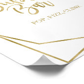 Poster Enseigne de bar bulleuse à l'aquarelle florale bor (Coin)