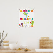 Poster Enseigne de bar Margarita - Fond blanc (Cuisine)