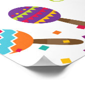 Poster Enseigne de bar Margarita - Fond blanc (Coin)