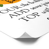 Poster Enseigne de bar Mimosa Orange (Coin)