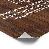 Poster Enseigne de bar Mimosa Réception de mariage wester (Coin)