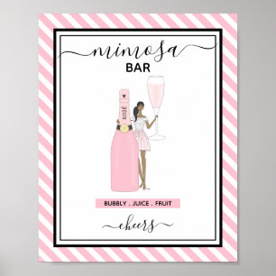 Poster Enseigne de bar Mimosa unique