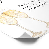 Poster Enseigne de bar pétillant pour une baby shower boh (Coin)