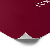 Poster Enseigne de bienvenue de mariage à monogramme mode (Coin)