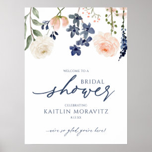 Poster Enseigne de bienvenue pour la fête prénuptiale Fle