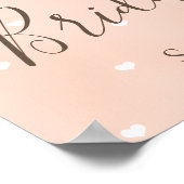 Poster Enseigne de bienvenue pour une fête de mariage ave (Coin)