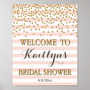 Poster Enseigne de bienvenue pour une fête prénuptiale ro