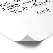 Poster Enseigne de boisson Citrus Momosa Bar (Coin)