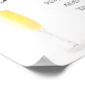 Poster Enseigne de boisson de bar Mimosa (Coin)