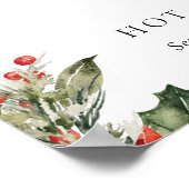 Poster Enseigne de boisson signature Bar à chocolat chaud (Coin)