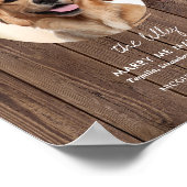 Poster Enseigne de boissons de mariage de chien imprimabl (Coin)