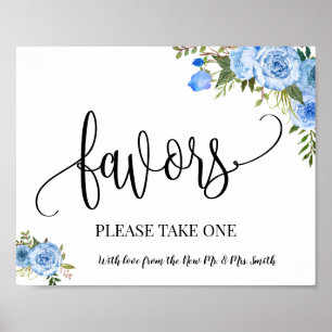 Poster Enseigne de cadeaux de mariage réception bohème ch
