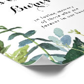 Poster Enseigne de calligraphie de verdure Cette bougie b (Coin)