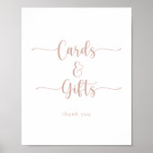 Poster Enseigne de Cartes et Cadeaux Calligraphiés en Ros (Devant)