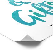 Poster Enseigne de Cartes et Cadeaux de Plage à Calligrap (Coin)