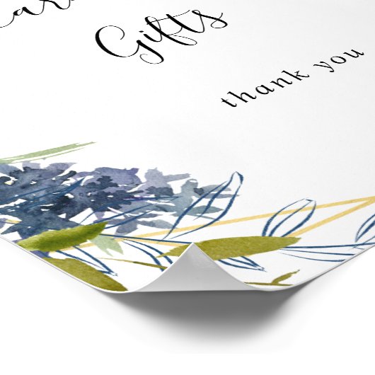 Poster Enseigne de cartes et cadeaux géométriques en or b (Coin)