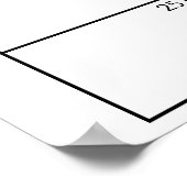 Poster Enseigne de devinette de date d'accouchement de do (Coin)