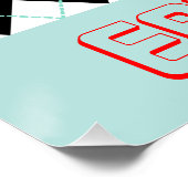 Poster Enseigne de diner rétro sur mur  (Coin)