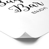 Poster Enseigne de douche Citron Citrus Bagel Bar (Coin)