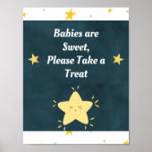 Poster Enseigne de fête de bébé Twinkle Twinkle Star (Devant)