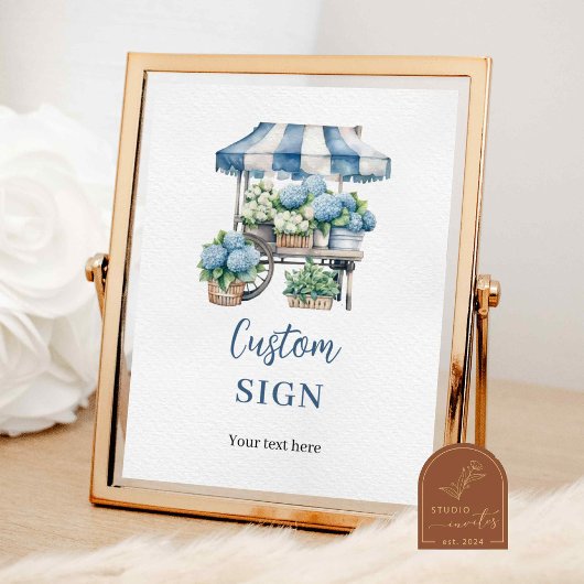 Poster Enseigne de fête personnalisée de la boutique de f