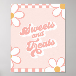 Poster Enseigne de friandises et de douceurs pour une bab
