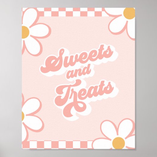 Poster Enseigne de friandises et de douceurs pour une bab (Devant)
