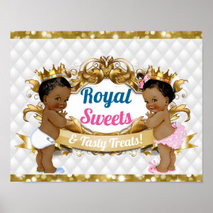 Poster Enseigne de friandises pour révélation du sexe Roy