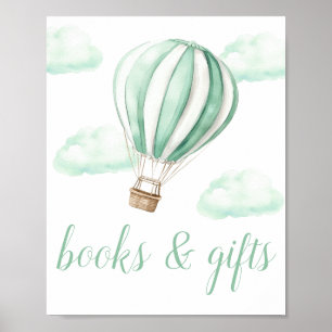 Poster Enseigne de livres et cadeaux pour Baby Shower Mon