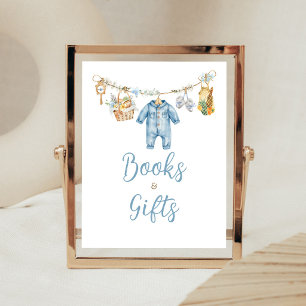 Poster Enseigne de livres et cadeaux pour garçon cultivé