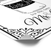 Poster enseigne de mariage avec pot de date ou enseigne d (Coin)