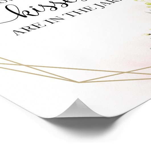 Poster Enseigne de mariage champêtre avec un compte de ba (Coin)