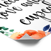 Poster Enseigne de mariage Cupcake Favors 8x10 aquarelle  (Coin)