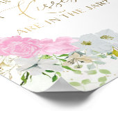 Poster Enseigne de mariage de fleurs sauvages Combien de (Coin)