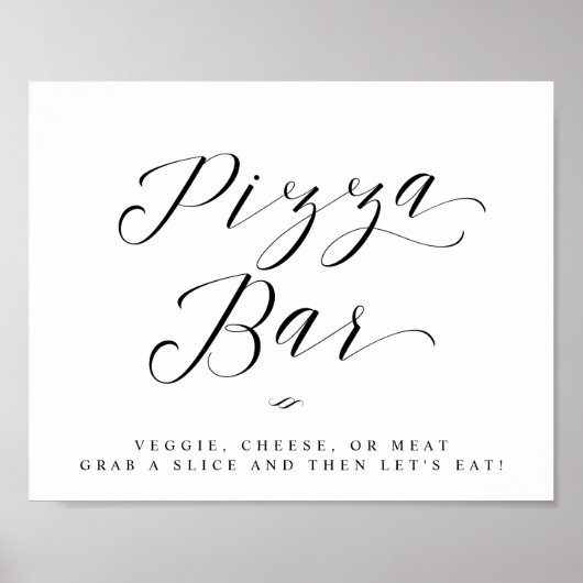 Poster Enseigne de mariage écriture calligraphique chic P (Devant)
