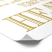 Poster Enseigne de mariage moderne en mémoire d'un être c (Coin)