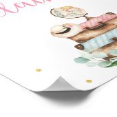 Poster Enseigne de retrait des bagages de douche de maria (Coin)