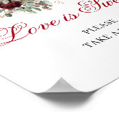 Poster Enseigne de table Amour Boho Intemporel est Douce (Coin)