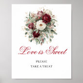 Poster Enseigne de table Amour Boho Intemporel est Douce (Devant)