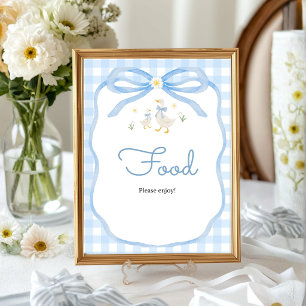 Poster Enseigne de table pour Baby Shower « Silly Goose »
