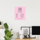 Poster Enseigne des heures d'ouverture de l'entreprise | (Bureau à domicile)