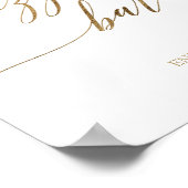 Poster Enseigne élégante de bar à pizza en calligraphie d (Coin)