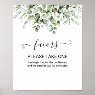 Poster Enseigne Favorise la verdure