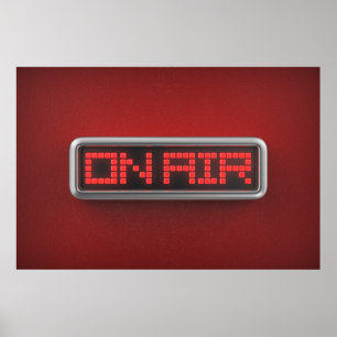 Poster Enseigne lumineuse ON AIR