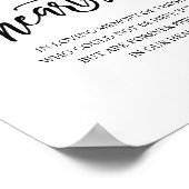 Poster Enseigne Mémorielle Rustique À Jamais Dans Nos Cœu (Coin)