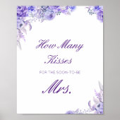 Poster Enseigne modifiable Devinez combien de baisers pou (Devant)