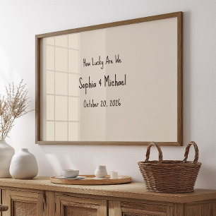 Poster Enseigne murale personnalisée "Quelle chance nous 