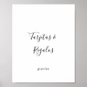 Poster Enseigne Simple Tarjetas et Regalos espagnols (Devant)